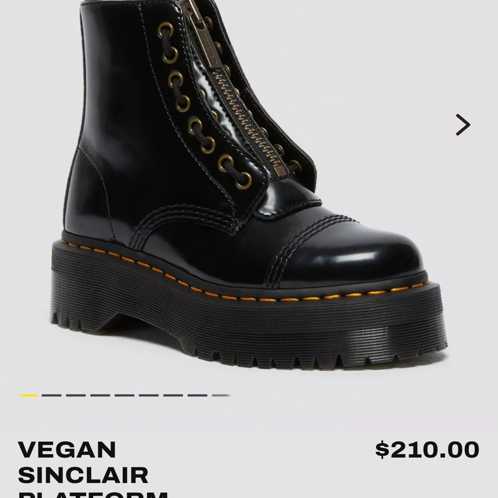 Dr. Martens Black Combat Platform Boots